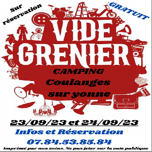 VIDE GRENIER LES 23 ET 24 SEPTEMBRE