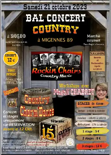 BAL COUNTRY A MIGENNES LE SAMEDI 21 OCTOBRE 2023