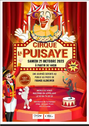 CIRQUE DE PUISAYE A LAVAU LE SAMEDI 21 OCTOBRE