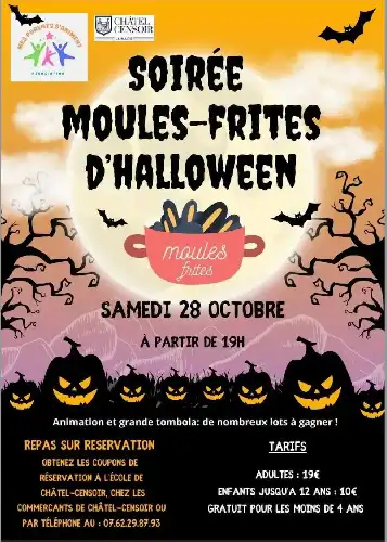 SOIREE HALLOWEEN A CHATEL CENSOIR LE SAMEDI 28 OCTOBRE