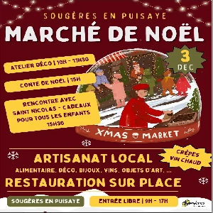 MARCHÉ DE NOEL À SOUGERES EN PUISAYE LE 03 DÉCEMBRE