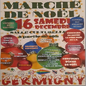 MARCHÉ DE NOËL A GERMIGNY LE SAMEDI 16 DÉCEMBRE