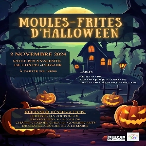 MOULES FRITES D'HALLOWEEN LE 02 NOVEMBRE À CHATEL-CENSOIR À PARTIR DE 19H