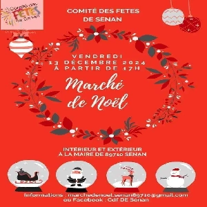 MARCHÉ DE NOËL DE SENAN LE VENDREDI 13 DÉCEMBRE À PARTIR DE 17H