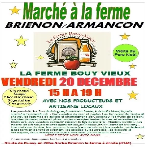 MARCHÉ À LA FERME BOUY VIEUX À BRIENON SUR ARMANCON LE VENDREDI 20 DÉCEMBRE