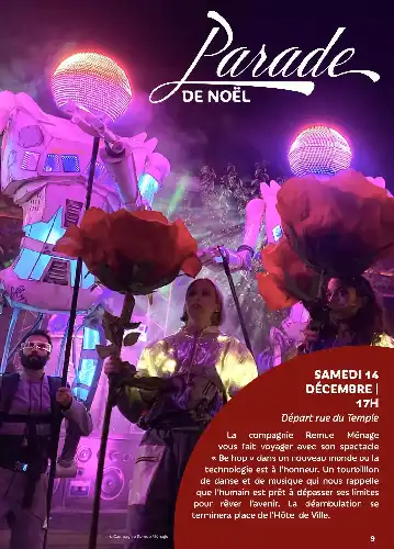 PARADE DE NOËL LE SAMEDI 14 DÉCEMBRE AU CENTRE VILLE D'AUXERRE À 17H