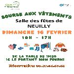 BOURSE AUX VÊTEMENTS LE DIMANCHE 16 FÉVRIER À LA SALLE DES FÊTES DE NEUILLY À PARTIR DE 10H
