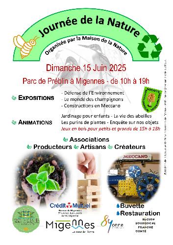 JOURNÉE DE LA NATURE LE DIMANCHE 15 JUIN À MIGENNES À PARTIR DE 10H