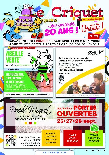 Le Criquet de L'Auxerrois et du centre Yonne : septembre 2025