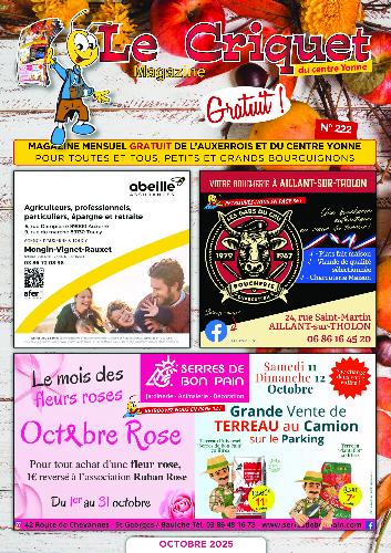 Le Criquet de L'Auxerrois et du centre Yonne : octobre 2025
