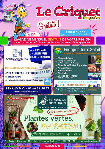 Le Criquet de L'Auxerrois et du centre Yonne : février 2026