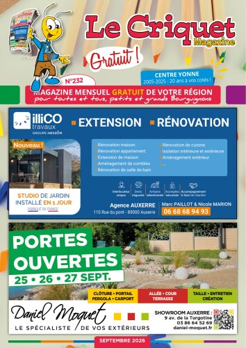 Le Criquet de L'Auxerrois et du centre Yonne : septembre 2026